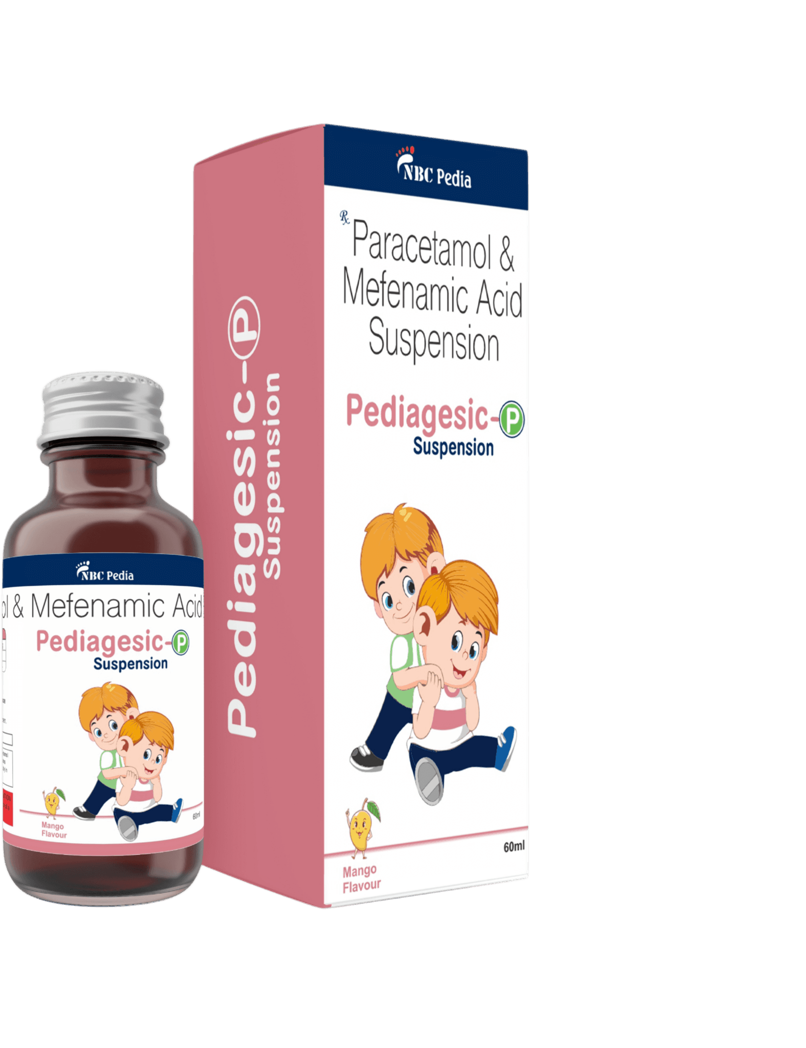 Pediagesic-P Suspension bottle and carton
